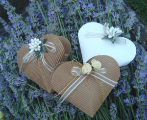 Cuori di sapone naturale